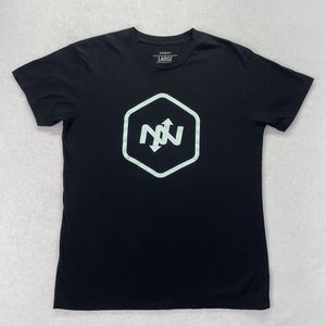 Onnit T-Shirt Mens sz Large Black Short Sleeve Crew Neck Graphic Workout Cotton